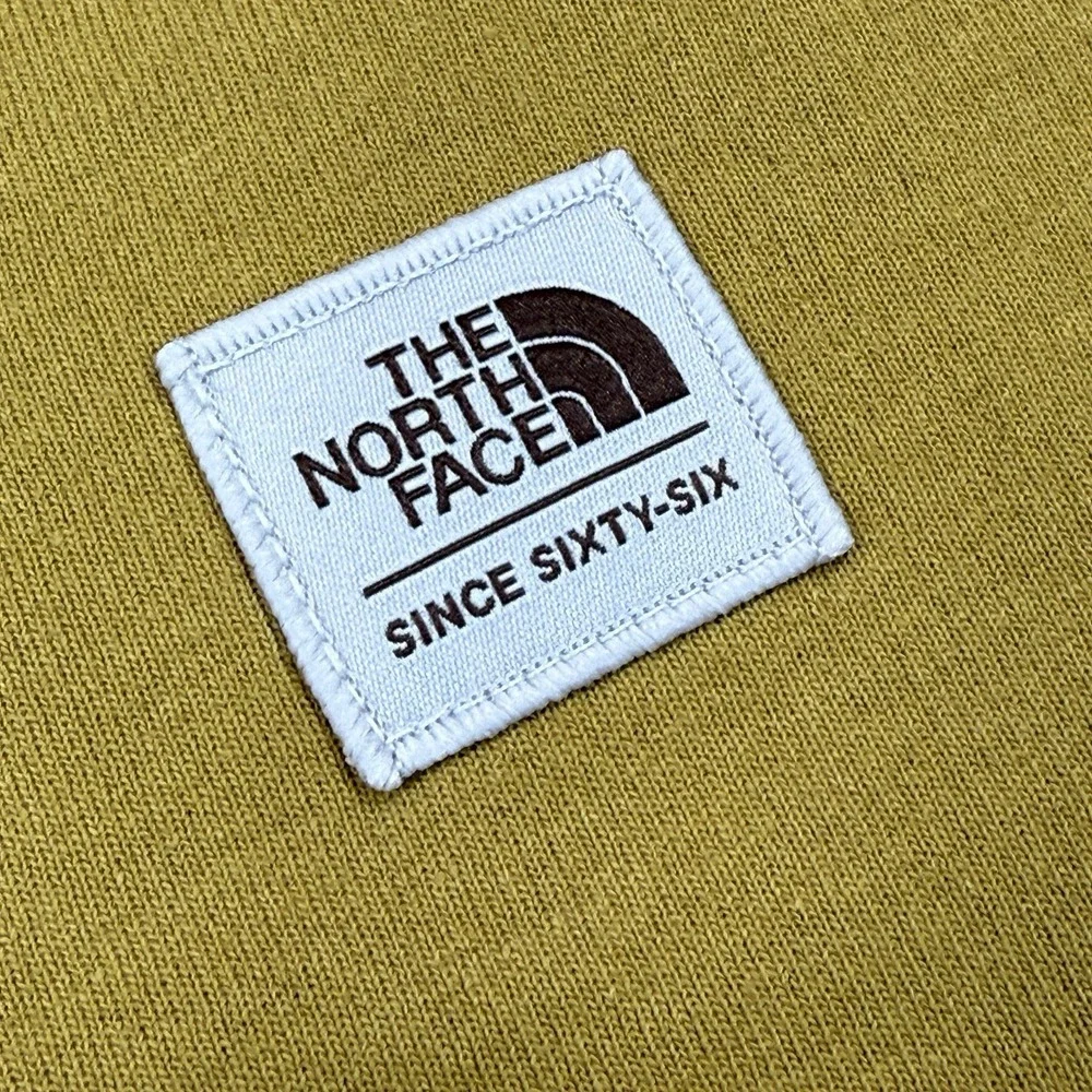 The North Face‎ Heritage Patch Crew Sweatshirt Men's XXL Amber Green Fleece NEW